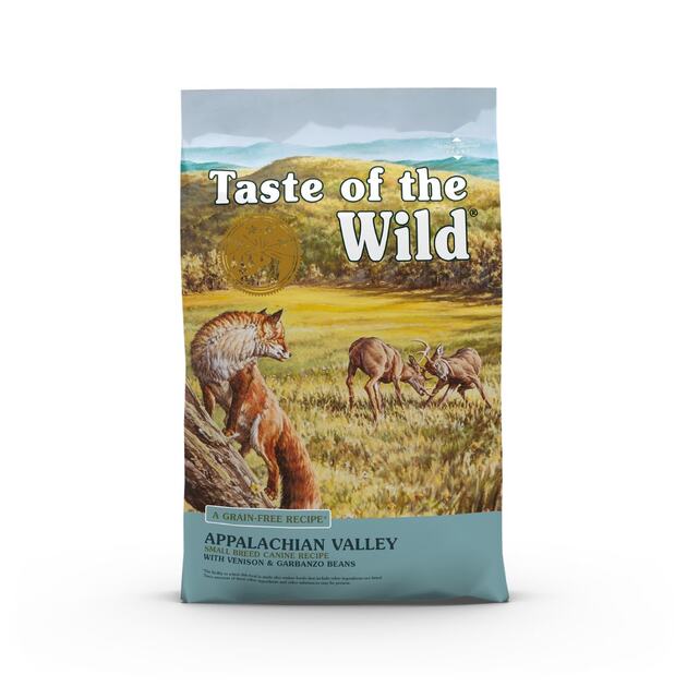 Taste of the Wild - Appalachian Valley: Krmivo pro psy bez obilovin a bohaté na bílkoviny - Objevte Taste of the Wild - Appalachian Valley, krmivo pro psy, které kombinuje výhody kachního, křepelčího a krocaního masa pro optimální zdraví a pohodu vašeho psa.