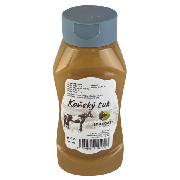 Koňský tuk pro optimalizaci energie a zdraví kůže - Objevte přínosy koňského tuku jako výživového doplňku pro psy!