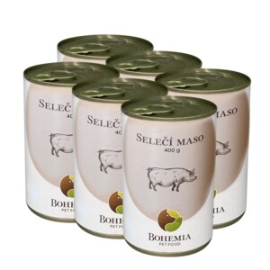 SIX PACK BOHEMIA Selečí maso ve vlastní šťávě 6x400g