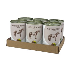 SIX PACK BOHEMIA Koňské maso ve vlastní šťávě 6x400 g
