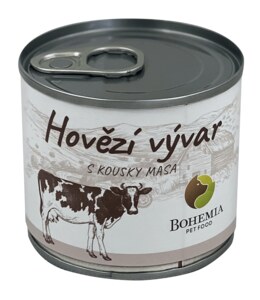 BOHEMIA Hovězí vývar s kousky masa 140 ml