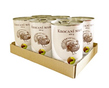SIX PACK BOHEMIA Krocaní maso ve vlastní šťávě 6x400 g