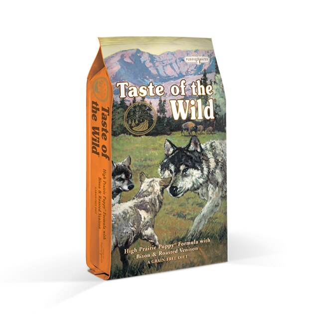 Taste of the Wild - High Prairie Puppy: Vysoce výživné krmivo pro štěňata s Bizoním a jehněčím masem. - Taste of the Wild - High Prairie Puppy nabízí speciálně formulované krmivo pro štěňata, bohaté na bizoní maso a další přírodní ingredience.