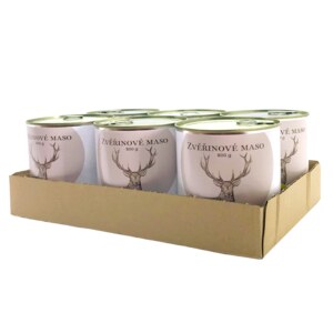 SIX PACK BOHEMIA Zvěřinové maso ve vlastní šťávě 6x800 g