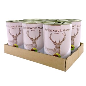 SIX PACK BOHEMIA Zvěřinové maso ve vlastní šťávě 6x400 g