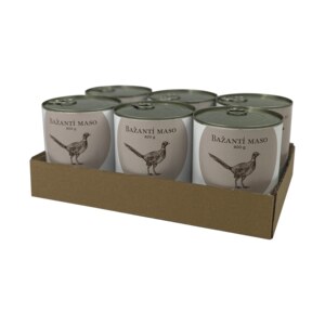 SIX PACK BOHEMIA Bažantí maso ve vlastní šťávě 6x800 g