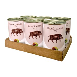 SIX PACK BOHEMIA Kančí maso ve vlastní šťávě 6x400 g