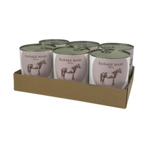 SIX PACK BOHEMIA Koňské maso ve vlastní šťávě 6x800 g